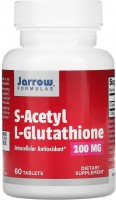 Фото - Аминокислоты Jarrow Formulas S-Acetyl L-Glutathione 100 mg 60 tab 
