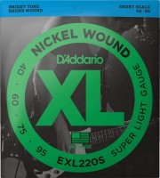 Фото - Струны DAddario XL Nickel Wound Bass SS 40-95 