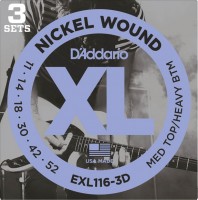 Фото - Струны DAddario XL Nickel Wound 11-52 (3-Pack) 