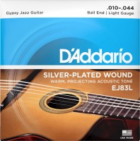 Фото - Струны DAddario Gypsy Jazz Silverplated Wound Ball End 10-44 