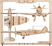 Фото - 3D пазл UGears Fighter Aircraft 70196 