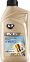 Фото - Моторное масло K2 Motor Oil 0W-16 Hybrid 1 л