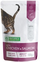 Фото - Корм для кошек Natures Protection Skin/Coat Care Pouch Chicken/Salmon 100 g 