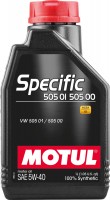 Фото - Моторное масло Motul Specific 505.01-505.00 5W-40 1 л