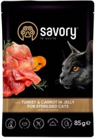 Фото - Корм для кошек Savory Cat Sterilised Turkey/Carrot in Jelly 85 g 