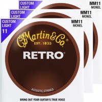 Фото - Струны Martin Retro Monel 11-52 (3-Pack) 