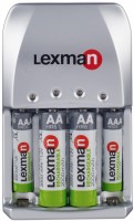 Фото - Зарядка аккумуляторных батареек Lexman Universal Charger + 2xAA 2000 mAh + 2xAAA 900 mAh 