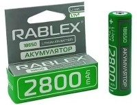 Фото - Аккумулятор / батарейка Rablex 1x18650  2800 mAh