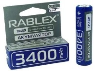 Фото - Аккумулятор / батарейка Rablex 1x18650  3400 mAh Protect