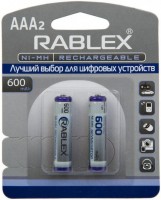 Фото - Аккумулятор / батарейка Rablex 2xAAA  600 mAh