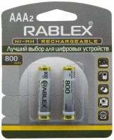 Фото - Аккумулятор / батарейка Rablex 2xAAA  800 mAh