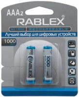 Фото - Аккумулятор / батарейка Rablex 2xAAA  1000 mAh