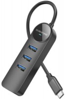 Фото - Картридер / USB-хаб Borofone DH5 Erudite USB-C to 4xUSB3.0
