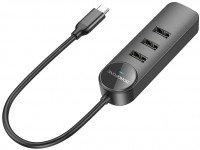 Фото - Картридер / USB-хаб Borofone DH5 Erudite USB-C to USB3.0 + 3xUSB2.0
