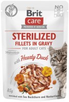 Фото - Корм для кошек Brit Care Sterilized Fillets in Gravy Duck 85 g 