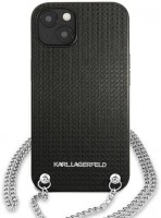 Фото - Чехол Karl Lagerfeld Leather Textured and Chain for iPhone 13 