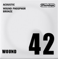 Фото - Струны Dunlop Phosphor Bronze Single 42 