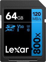 Фото - Карта памяти Lexar High-Performance 800x SD UHS-I Card BLUE Series 64 ГБ