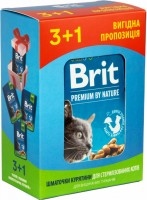 Фото - Корм для кошек Brit Premium Pouch Sterilised Chicken 4 pcs 
