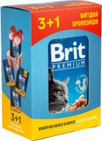 Фото - Корм для кошек Brit Premium Pouches Salmon/Trout 4 pcs 