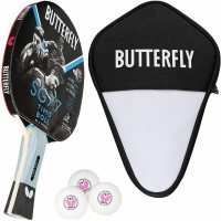 Фото - Ракетка для настольного тенниса Butterfly Timo Boll SG77 + Cover + R40+ balls 3 pcs 