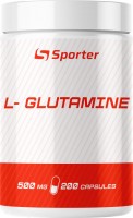 Фото - Аминокислоты Sporter L-Glutamine 500 mg 200 cap 