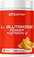 Фото - Аминокислоты Sporter L-Glutamine Powder + Vitamin C 300 g 