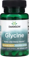 Фото - Аминокислоты Swanson Glycine 500 mg 60 cap 