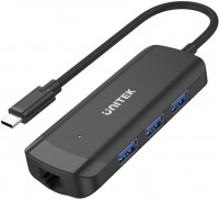 Фото - Картридер / USB-хаб Unitek uHUB Q4+ 4-in-1 Powered USB-C Ethernet Hub 