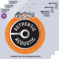 Фото - Струны Martin Authentic Acoustic Flexible Core 92/8 Phosphor Bronze 11-52 (3-Pack) 