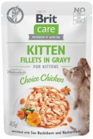 Фото - Корм для кошек Brit Care Kitten Fillets in Gravy Choice Chicken 85 g 