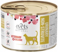 Фото - Корм для кошек 4Vets Natural Urinary No-Struvit Cat Canned 185 g 