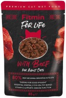 Фото - Корм для кошек Fitmin For Life Adult Beef in Sauce 85 g 