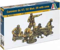 Фото - Сборная модель ITALERI Cannone da 47/32 Mod. 39 with Crew (1:35) 
