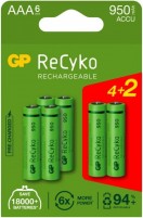 Фото - Аккумулятор / батарейка GP Recyko  6xAAA 950 mAh