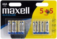 Фото - Аккумулятор / батарейка Maxell Alkaline  10xAAA