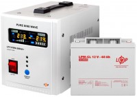 Фото - ИБП Logicpower LPY-PSW-500VA Plus + LPM-GL 12V 40 Ah 500 ВА