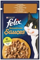 Фото - Корм для кошек Felix Sensations Sauces Turkey/Bacon 85 g 