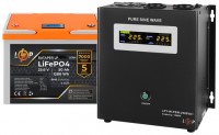 Фото - ИБП Logicpower LPY-W-PSW-2500VA Plus + LP LiFePO4 LCD 25.6V 50 Ah 2500 ВА