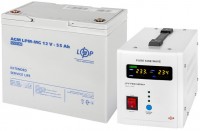 Фото - ИБП Logicpower LPY-PSW-500VA Plus + LPM-MG 12V 55 Ah 500 ВА