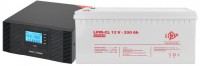 Фото - ИБП Logicpower LPM-PSW-1500VA 12V + LPM-GL 12V 200 Ah 1500 ВА