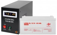 Фото - ИБП Logicpower LPY-B-PSW-500VA Plus + LPM-GL 12V 65 Ah 500 ВА