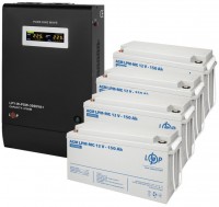 Фото - ИБП Logicpower LPY-W-PSW-3000VA Plus + 4 x LPM-MG 12V 150 Ah 3000 ВА