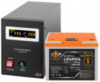 Фото - ИБП Logicpower LPY-B-PSW-800VA Plus + LP LiFePO4 LCD 12V 100 Ah 800 ВА