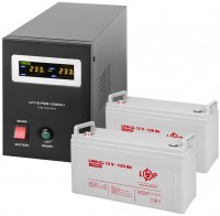 Фото - ИБП Logicpower LPY-B-PSW-1500VA Plus + 2 x LPM-GL 12V 120 Ah 1500 ВА