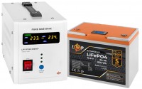 Фото - ИБП Logicpower LPY-PSW-500VA Plus + LP LiFePO4 LCD 12.8V 64 Ah 500 ВА