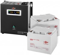 Фото - ИБП Logicpower LPY-W-PSW-500VA Plus + 2 x LPM-GL 12V 45 Ah 500 ВА