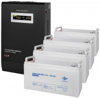 Фото - ИБП Logicpower LPY-W-PSW-3000VA Plus + 4 x LPM-MG 12V 120 Ah 3000 ВА