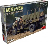 Фото - Сборная модель MiniArt G7107 w/Crew 1.5t 4x4 Cargo Truck w/Metal Body (1:35) 