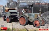 Фото - Сборная модель MiniArt German Industrial Tractor D8511 mod. 1936 with Cargo Trailer (1:35) 